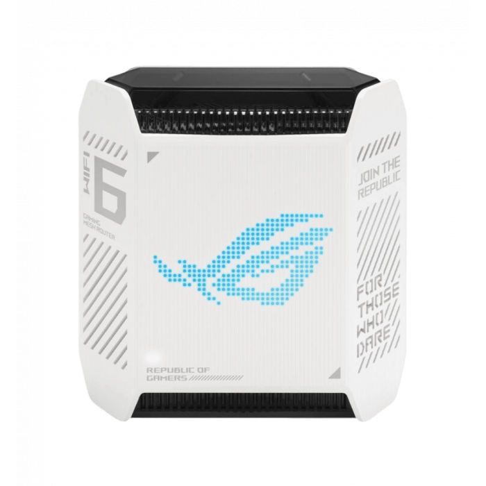 Система WiFi-Mesh ASUS ROG Rapture GT6 AX10000, 3xGE LAN, 1x2.5GE WAN, 1xUSB 3.2, 2мод, білий