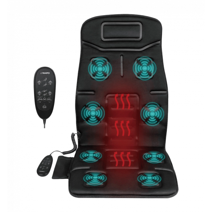 Масажна накидка на на крісло NAIPO Portable Seat Cushion with Vibration and Heat з підігрівом та віб