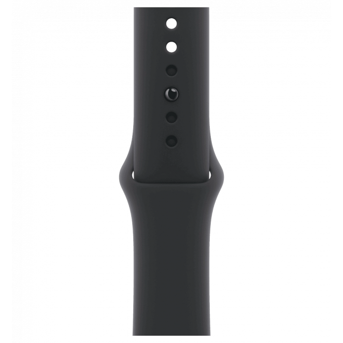 Apple Watch Series 11 GPS + Cellular, 46 мм, черный алюминиевый корпус, черный спортивный ремешок, M/L (MFC44)