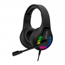 Гарнітура ігрова Bloody G230p з LED підсвічуванням, чорний колір, USB + 3.5 jack