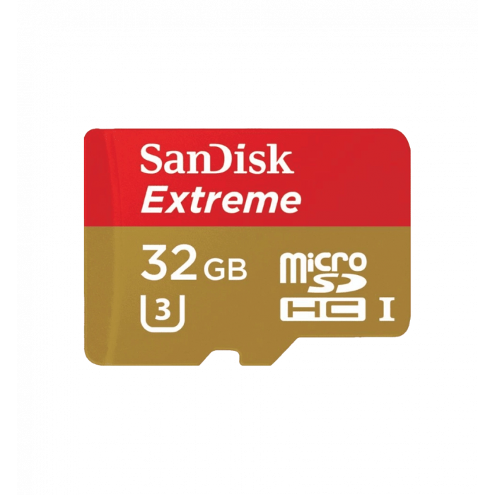 Memory card Sandisk microSDHC 32GB Extreme Action A1 Class 10 V30 UHS-I U3 (SDSQXAF-032G-GN6AA)