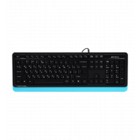 Клавіатура A4Tech Fstyler FK10 (Blue) , USB, чорний+ блакитний