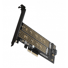 Aдаптер AXAGON PCEM2-D PCIe NVMe+SATA M.2 adapter