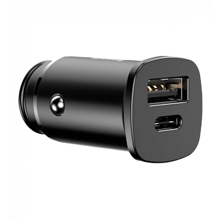АЗП Baseus Square Metal PPS 30W A+C Black (CCALL-AS01)