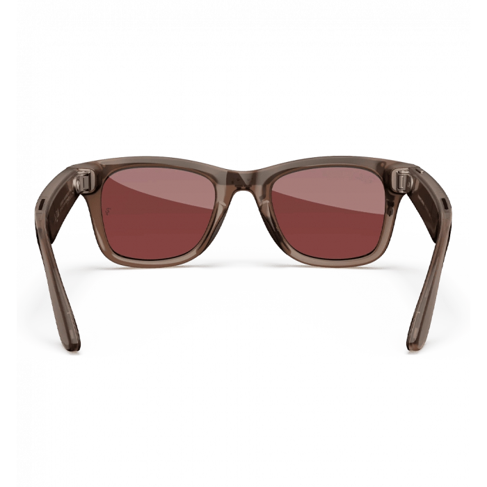 Смарт-окуляри Ray-Ban Meta Wayfarer Shiny Warm Stone/Transitions Watermelon Red (RW4008 6705P553)