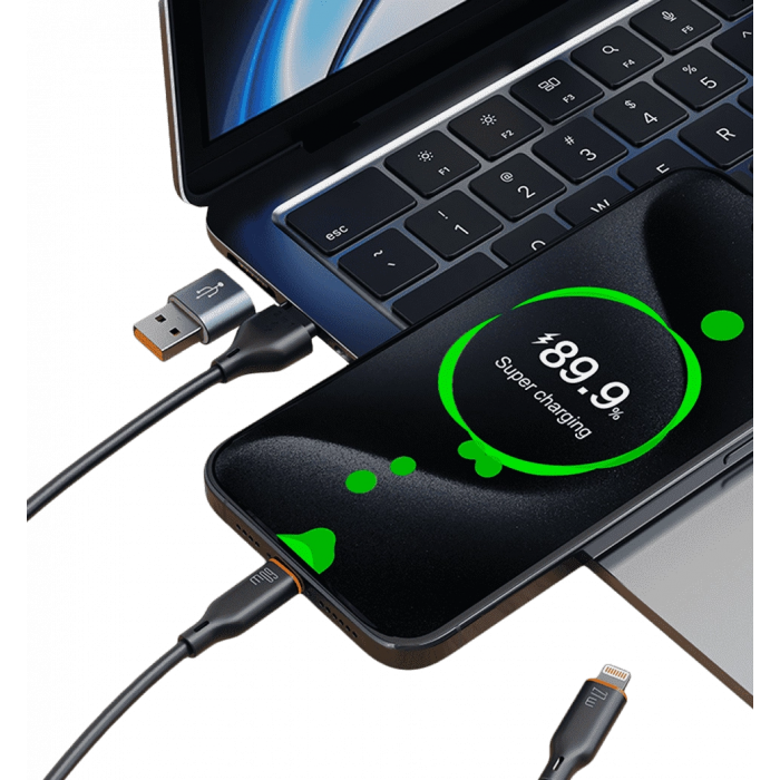 Кабель Keephone 3in1 Liquid Silicone Black (DC-23161blk)