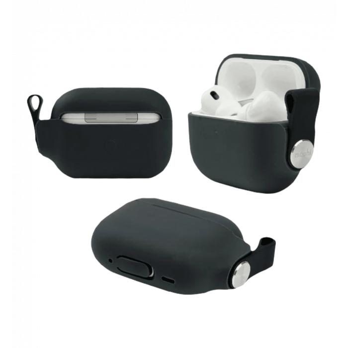 Чохол Moshi Pebbo Protective Case Shadow Black for Airpods Pro 2nd Gen (99MO123035)