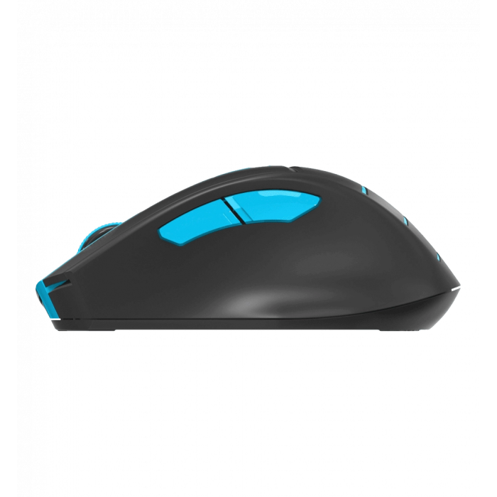 Миша бездротова A4Tech Fstyler FG30S (Blue), безшумна, USB, колір чорний+блакитний