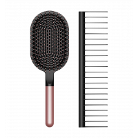 Dyson Набор щеток -designed Paddle brush and Detangling comb Rosе/Black (965003-05)