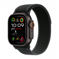 Apple Watch Ultra 2 49mm GPS + LTE Black Titanium Case with Black Trail Loop M/L (MX4V3)