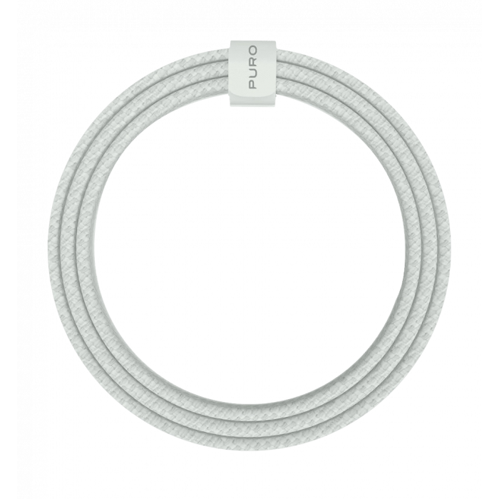 Зарядний кабель Puro Braided Cable FABK4 USB-C to USB-C, 1.5m 60W 480mbps, green PUCCCFABK415MTGRN