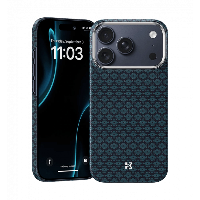 Banks ArmorGrid Magnetic Case Kevlar® Fiber iP17 Pro Blue-Collector's Edition