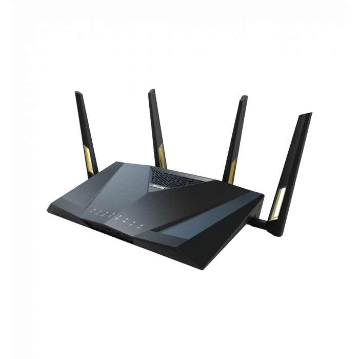 Маршрутизатор ASUS RT-AX88U PRO AX6000, 4xGE LAN, 2.5xGE WAN, 1x2.5GE WAN/LAN, 1xUSB3.2, 1xUSB2.0, M