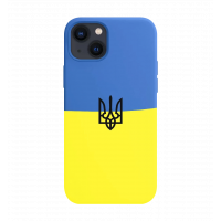 Cover Silicon Case Ukraine with Trident iPhone 14