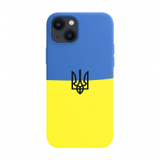 Силиконовый чехол Чохол Украина с трезубцем iPhone 14