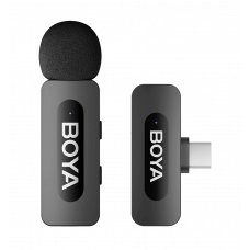 Бездротовий петличний мікрофон BOYA BY-V10 Type-C Black