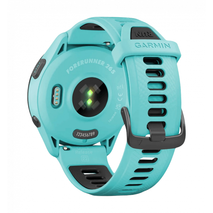 Смарт-годинник Garmin Forerunner 265 Black Bezel and Case w. Black/Powder Gray Silicone Band (010-02810-10) UA