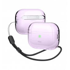 Чохол Elago Clear Case with Nylon Lanyard Lavender for Airpods Pro 2nd Gen (EAPP2CL-BA+ROSTR-LV)