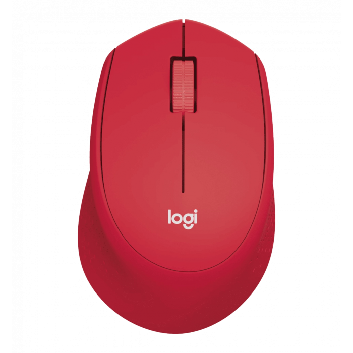 LOGITECH M330 SILENT PLUS Wireless Mouse - RED (910-004911)