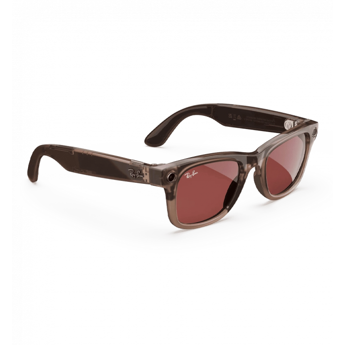 Смарт-окуляри Ray-Ban Meta Wayfarer Shiny Warm Stone/Transitions Watermelon Red (RW4008 6705P553)