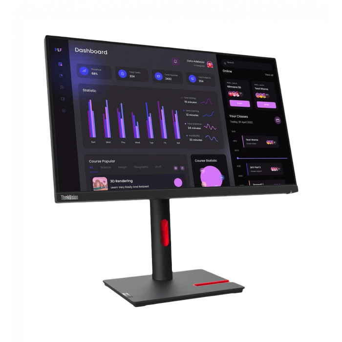 Монитор 23.8" LENOVO ThinkVision T24i-30 IPS FullHD 60Hz