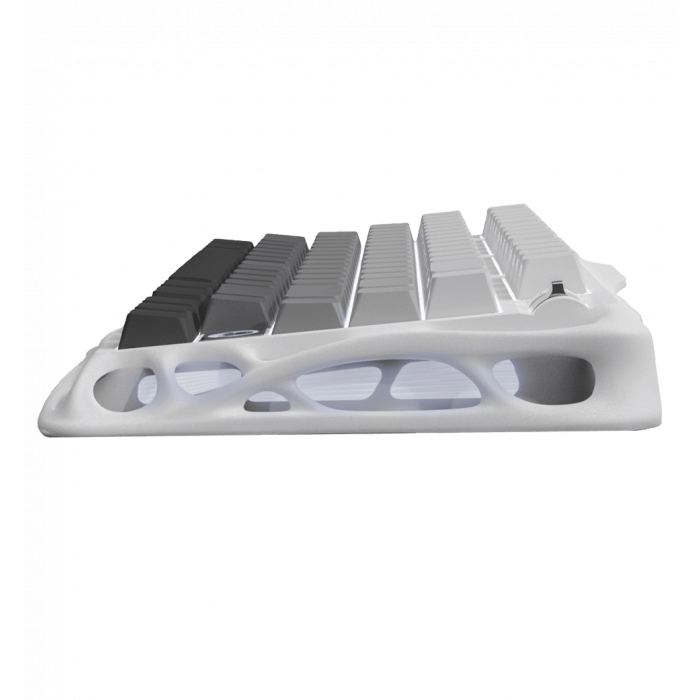 Клавіатура механічна GravaStar Mercury K1 80keys, GravaStar x Kailh Cheery Pink, EN/UKR, BT/WL/USB, білий