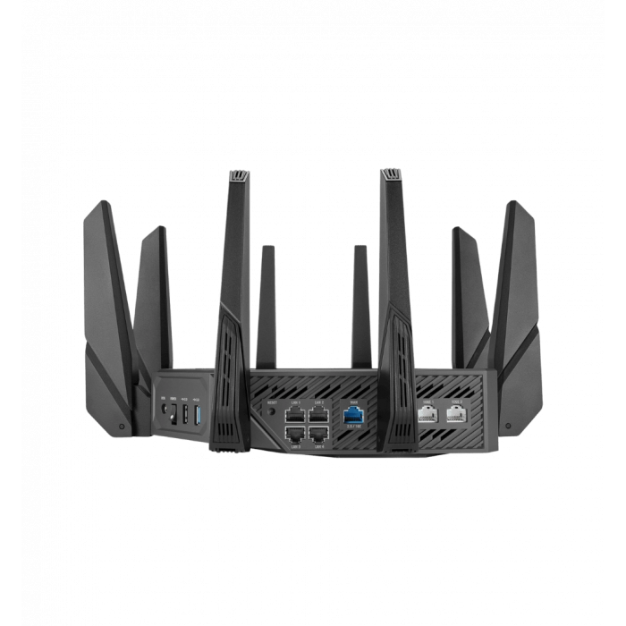 Маршрутизатор ASUS GT-AXE16000 AXE16000, 4xGE LAN, 1x2.5GE WAN, 2x10GE LAN/WAN, 1xUSB3.2, 1xUSB2.0,