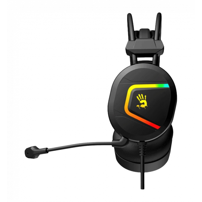 Гарнітура ігрова Bloody MC750 Bloody з підсвічуванням, USB, колір сірий
