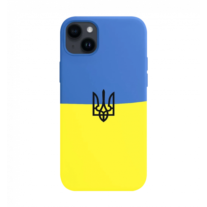 Силиконовый чехол Чохол Украина с трезубцем iPhone 14 Plus