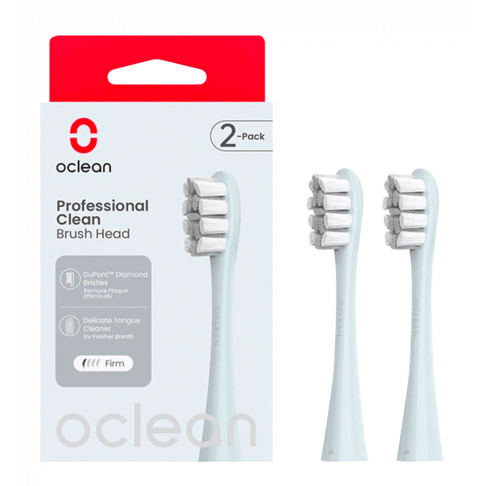 Насадка для зубной электрощетки Oclean P1C9 Brush Head Silver 2шт (6970810554038)