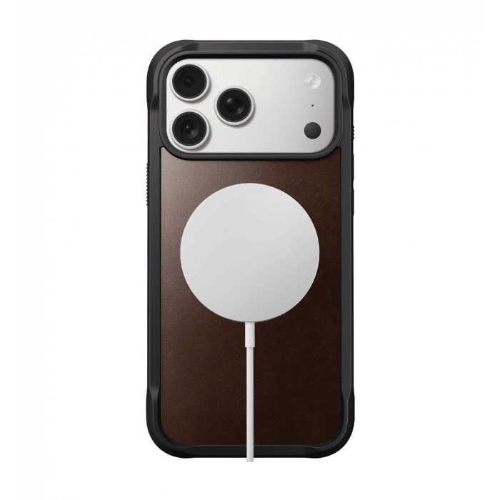 Чохол Nomad Rugged Leather Horween Rustic Brown for iPhone 17 Pro (NM011819858)