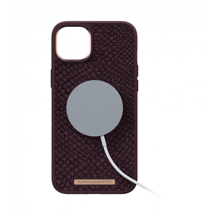 Чохол Njord Salmon Leather MagSafe Case Rust for iPhone 14 (NA41SL03)