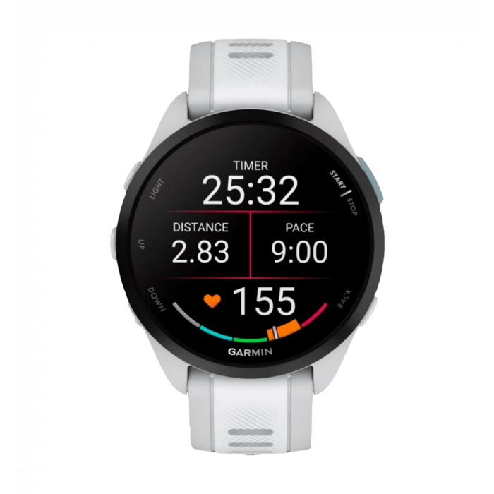 Смарт-годинник Garmin Forerunner 165 Mist Gray/Whitestone (010-02863-21/A1) UA
