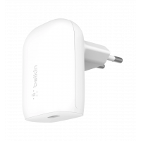 Адаптер Belkin 30Вт USB-С GAN PD PPS, White(WCA005VFWH)