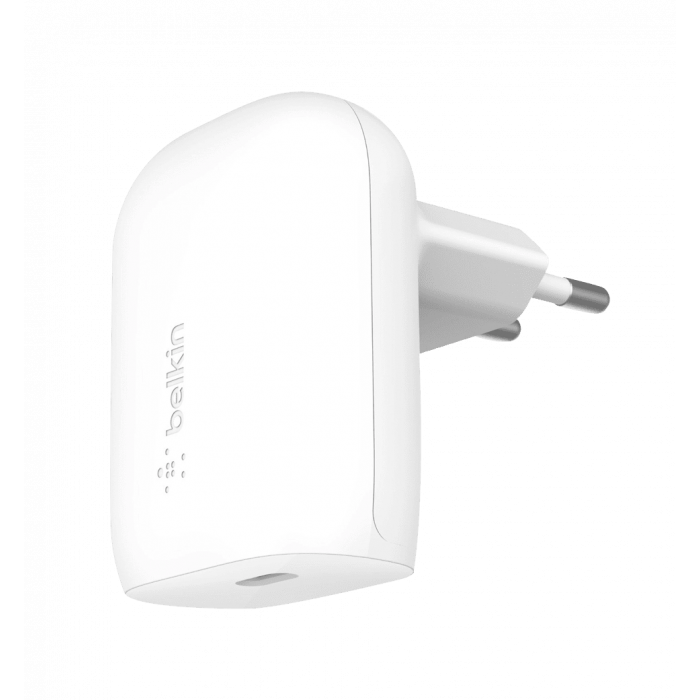 Адаптер Belkin 30Вт USB-С GAN PD PPS, White(WCA005VFWH)