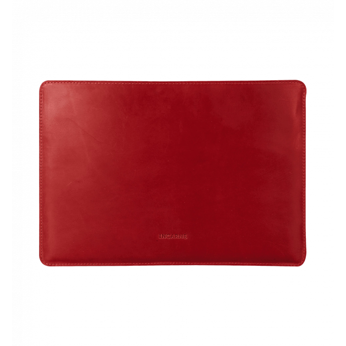 Шкіряний чохол INCARNE Gamma Plus MacBook Air 13" 2018-2022 червоний