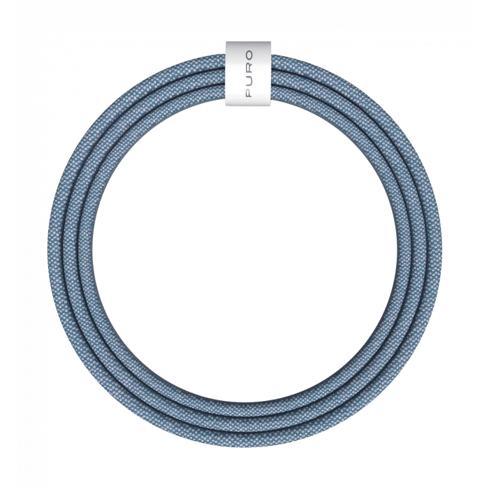 Зарядний кабель Puro Braided Cable FABK4 USB-C to USB-C, 1.5m 60W 480mbps, blue PUCCCFABK415MTBLUE