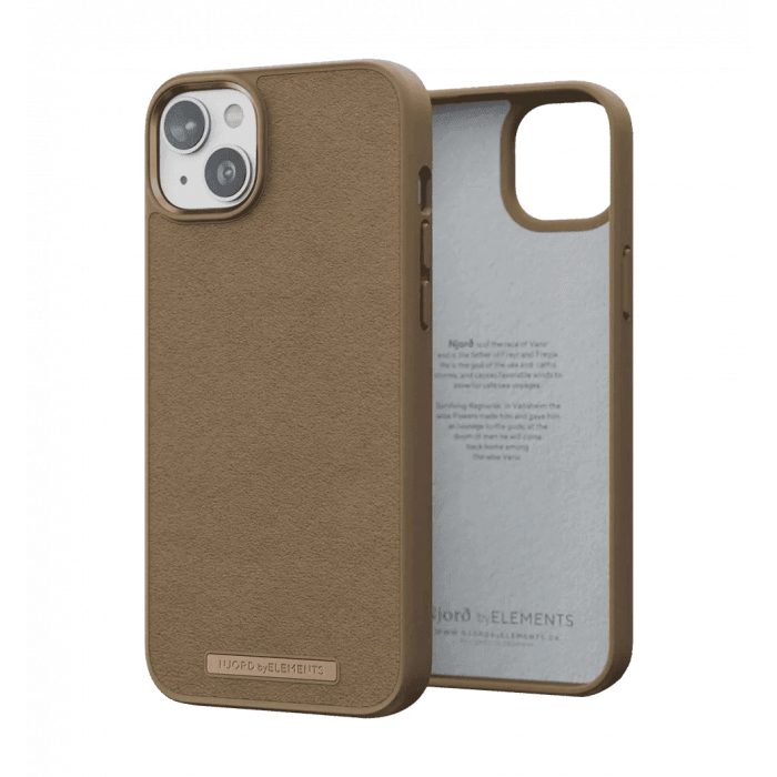 Чохол Njord Suede Comfort+ Case Camel for iPhone 14 Plus (NA42CM04)