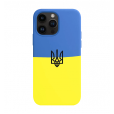 Силиконовый чехол Чохол Украина с трезубцем iPhone 14 Pro Max