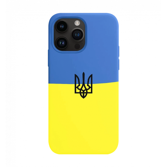 Силиконовый чехол Чохол Украина с трезубцем iPhone 14 Pro Max