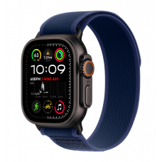 Apple Watch Ultra 2 49mm GPS + LTE Black Titanium Case with Blue Trail Loop M/L (MYTJ3, MYQ83)