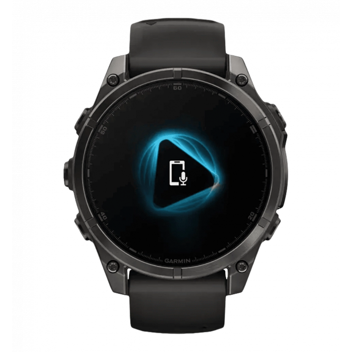 Спортивний годинник Garmin Fenix 8 47mm AMOLED Sapphire Carbon Gray DLC Titanium w. Black/Pebble Gray S. Band (010-02904-20/2 UA)