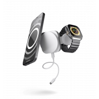 Дорожній зарядний пристрій Zens 2-in-1 MagSafe + Watch Travel Charger White (ZEDC24W/00)