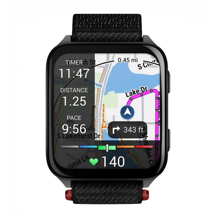 Смарт-годинник Garmin Venu X1 Black with Slate Titanium Caseback and Black ComfortFit Nylon Band (010-02980-02)