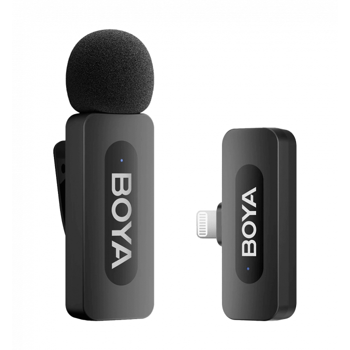 Беспроводной петличный микрофон BOYA BY-V1 Lightning Black