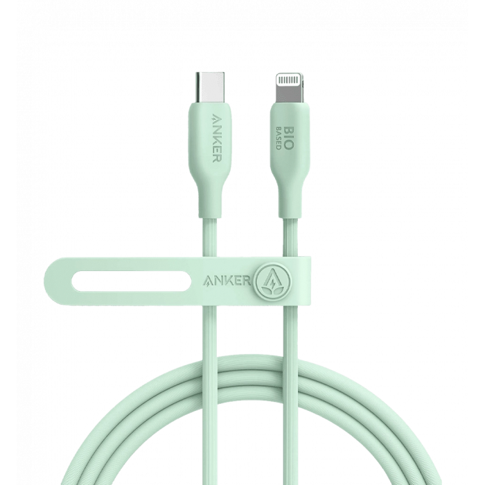 Кабель ANKER 541 USB-C to Lightning - 0.9m Bio-Based (Зелений)