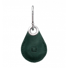 Шкіряний чохол INCARNE Key Tag для AirTag зелений