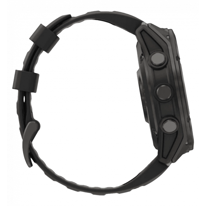 Смарт-годинник Garmin Fenix 8 Pro (51 mm) AMOLED Sapphire, титан Carbon Gray DLC із силіконовим ремінцем (010-03199-01)