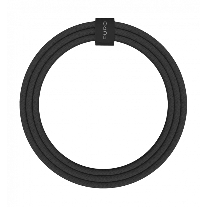 Зарядний кабель Puro Braided Cable FABK4 USB-C to USB-C, 1.5m 60W 480mbps, black PUCCCFABK415MTBLK