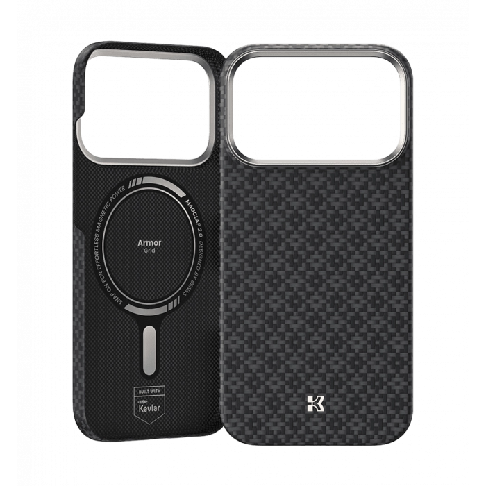 Чохол Benks ArmorGrid Magnetic Case Kevlar® Fiber iPhone 17 Pro Max Black